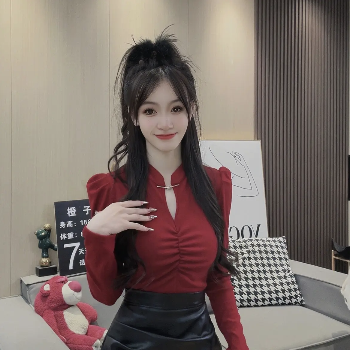美拉德法式别致衬衫女新款设计感小众中式修身高级感气质显瘦上衣