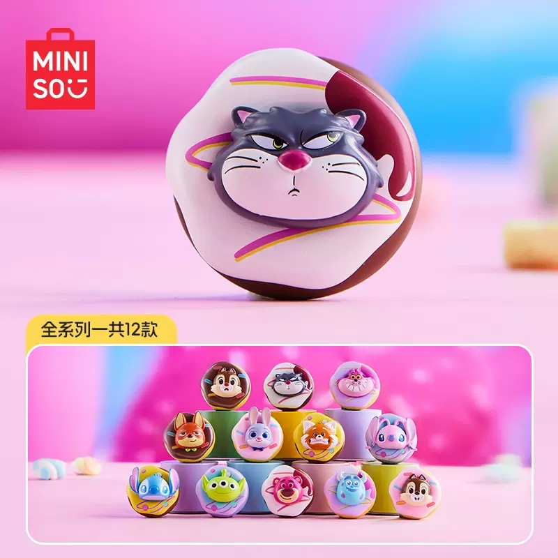 【拆盒】迪士尼趣味甜甜圈主题手办潮玩盲盒礼物摆件冰箱贴盲盒