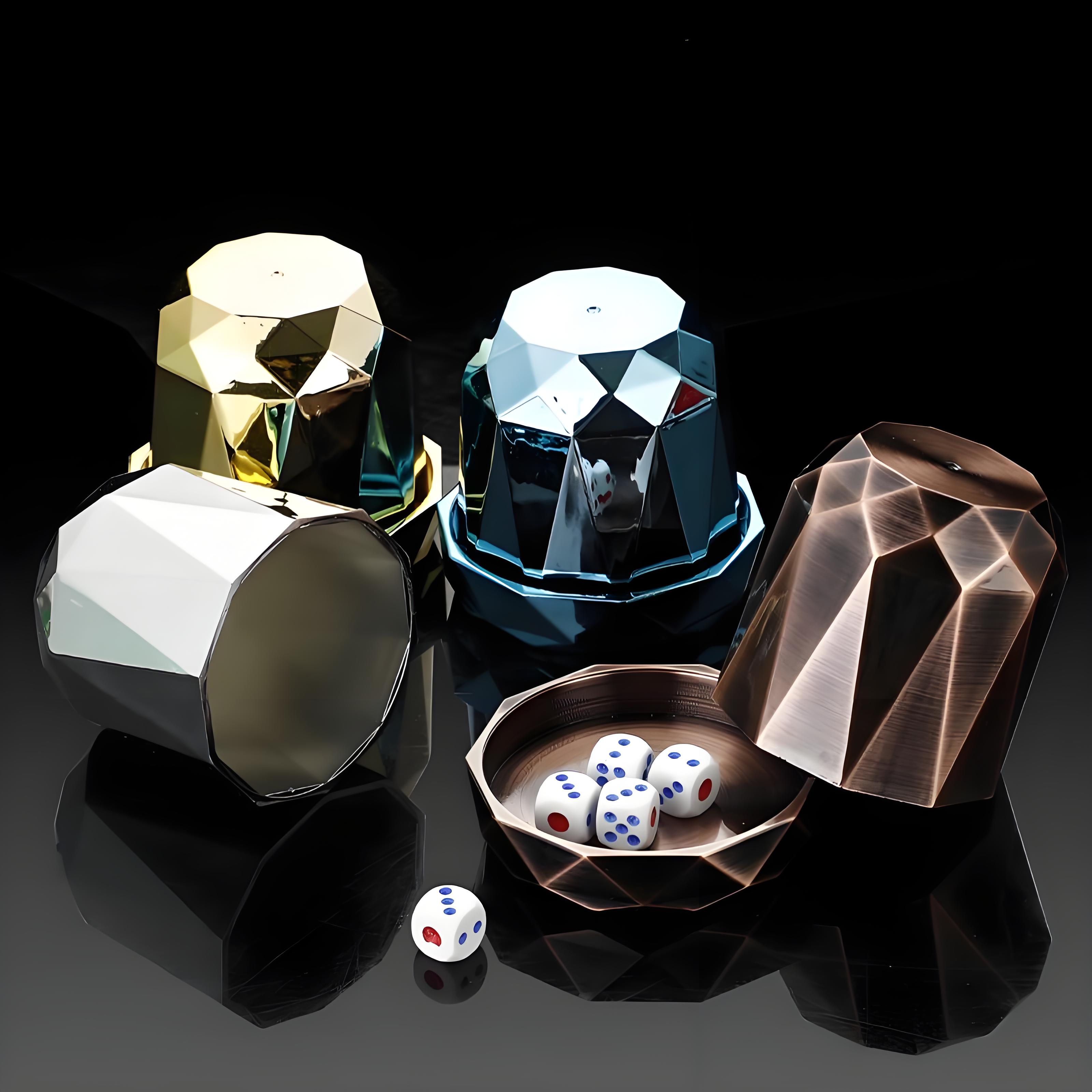 塞盅加厚筛盅骰子酒吧KTV色盅甩盅大排档双钱摇色子大话直筒骰盅