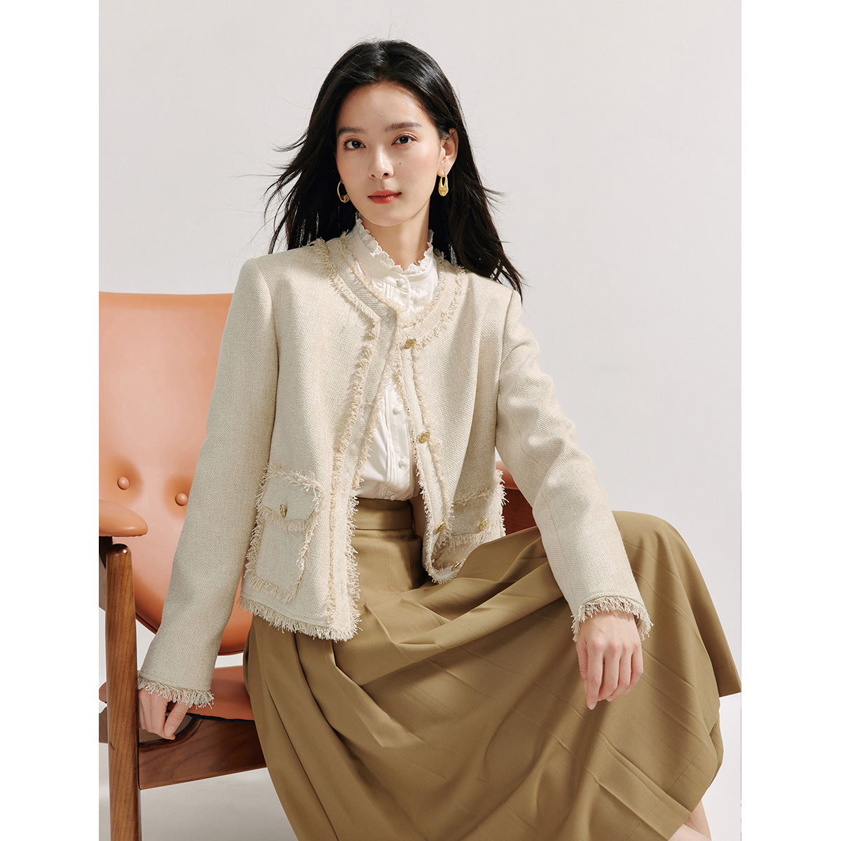 茵曼冬季女棉衣/棉服保暖小加厚新款短外套休闲女生爆款百搭时尚