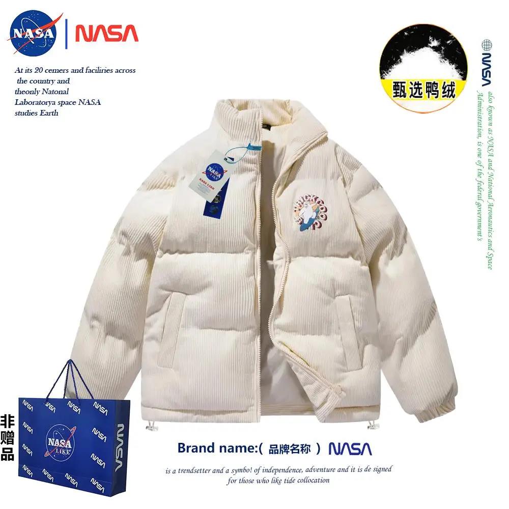 NASA联名韩版设计感立领面包服男女ins冬季新款学生加厚外套潮
