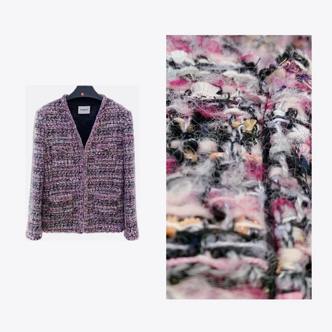 【土耳其女郎】2025秋季重工设计师轻奢名媛气质短款反季小香风外套