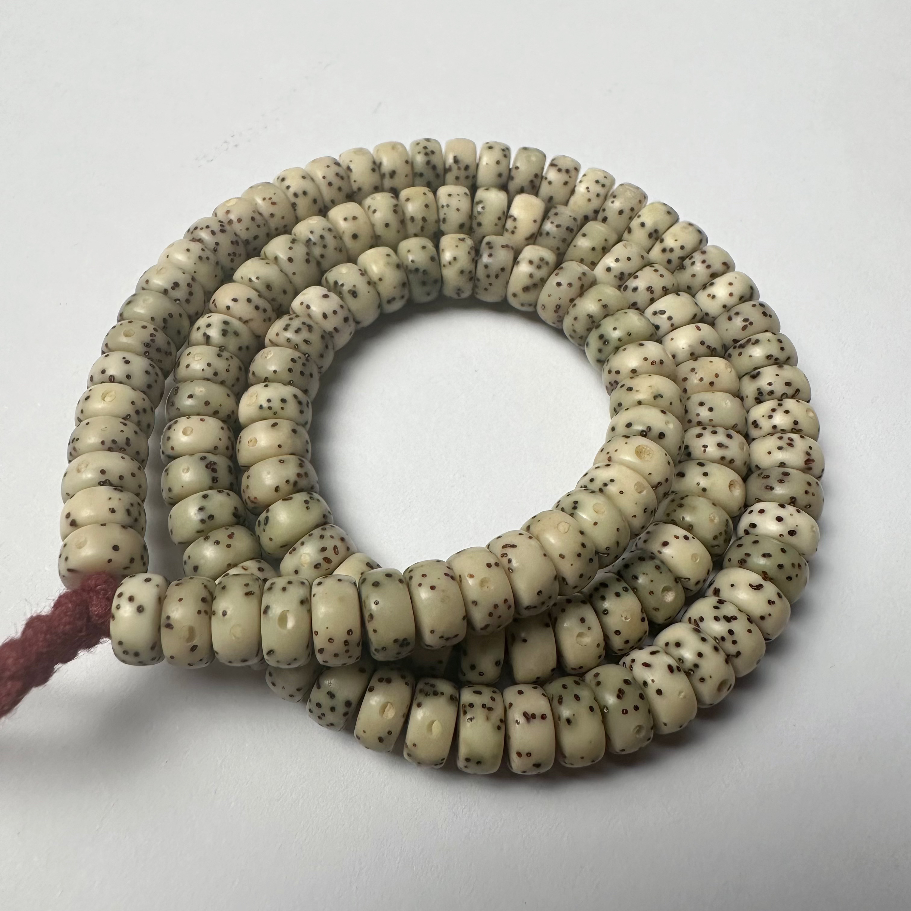 海南星月菩提石玉料药片小细星108手持