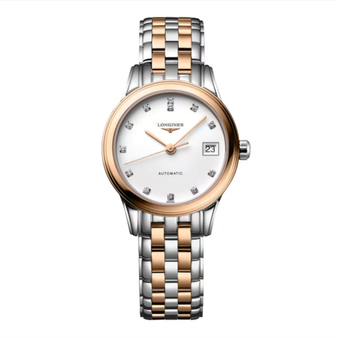 99新 Longines/浪琴 军旗/白盘/钻刻/九月/机械/26盘/亲妈寄卖价