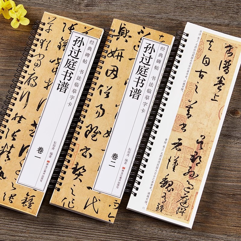 孙过庭书谱草书毛笔书法字帖经典碑帖临摹字卡原大版全文成人学生