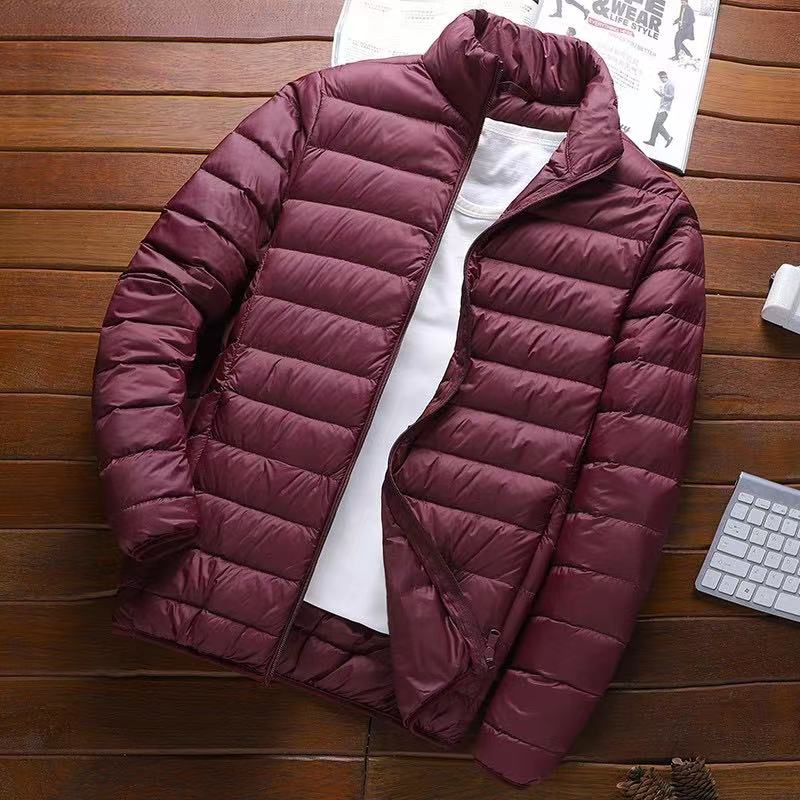 冬季连帽羽绒服男士拼接撞色2023新款工装保暖加厚户外休闲冲锋衣