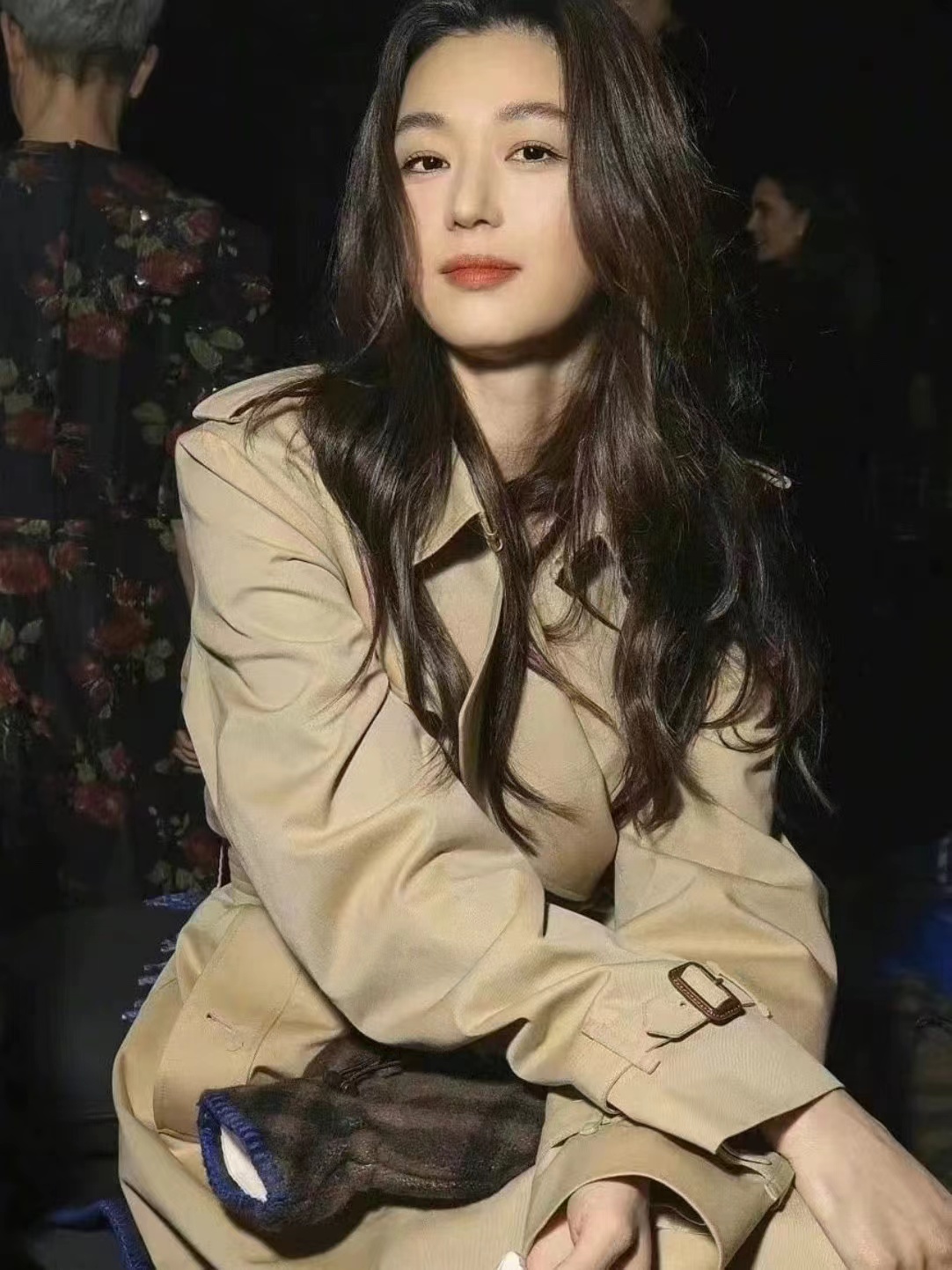 【AZUCC】A-【加长款】2024风衣女变色龙气质英伦风戛巴甸外套777-1