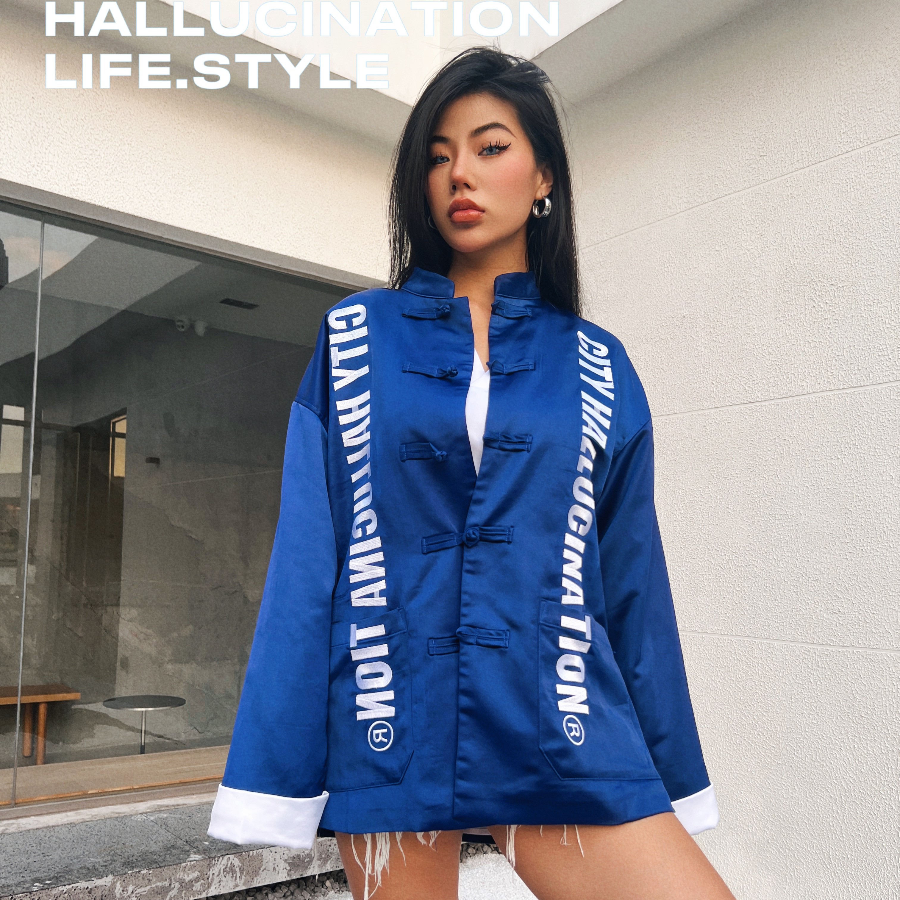 CityHallucination2.0〔唐人街〕小众街头中国风重磅刺绣缎面唐装
