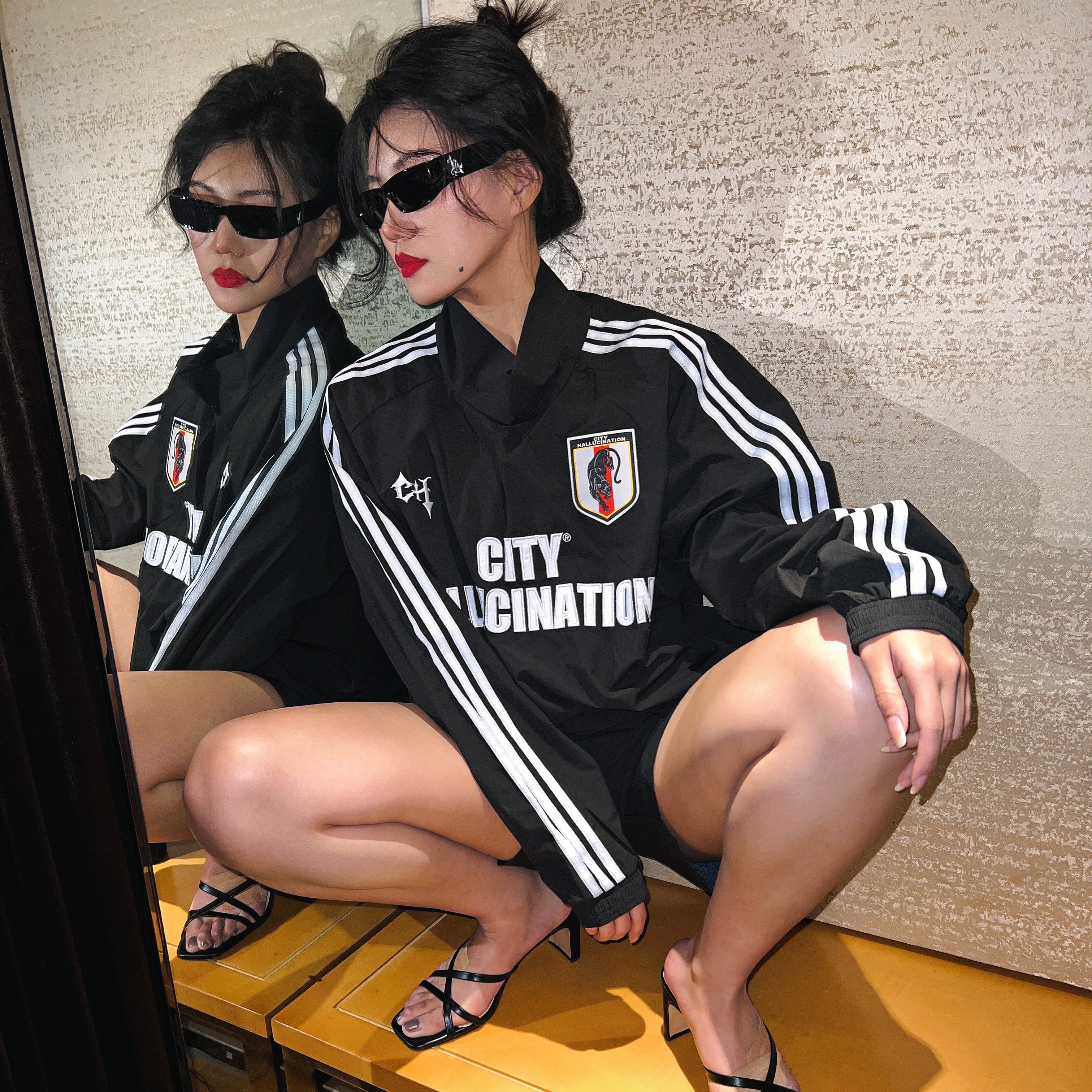 CityHallucination〔黑豹队〕套装科技机能面料防风防泼水球服
