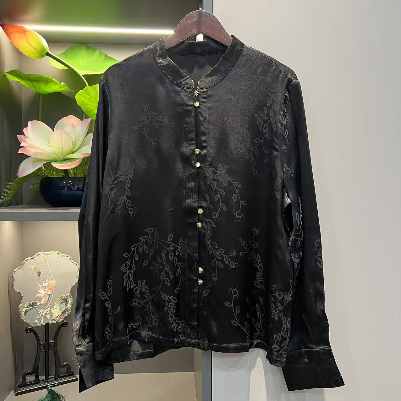 【幽韵】新中式国风长袖上衣9689