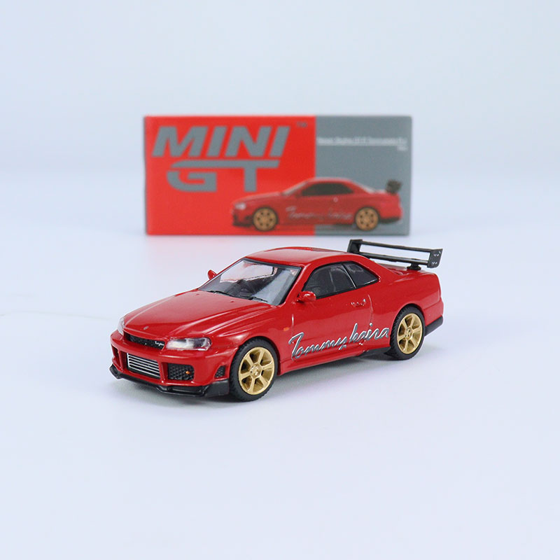 MINI GT车模 1:64 Tommykaira R RZ 尼桑GT-R改装R34合金汽车模型