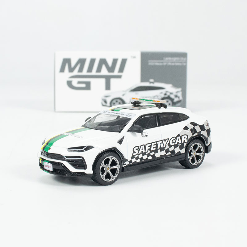 MINIGT车模1:64591号兰博基尼Urus安全车合金汽车模型怀旧收藏