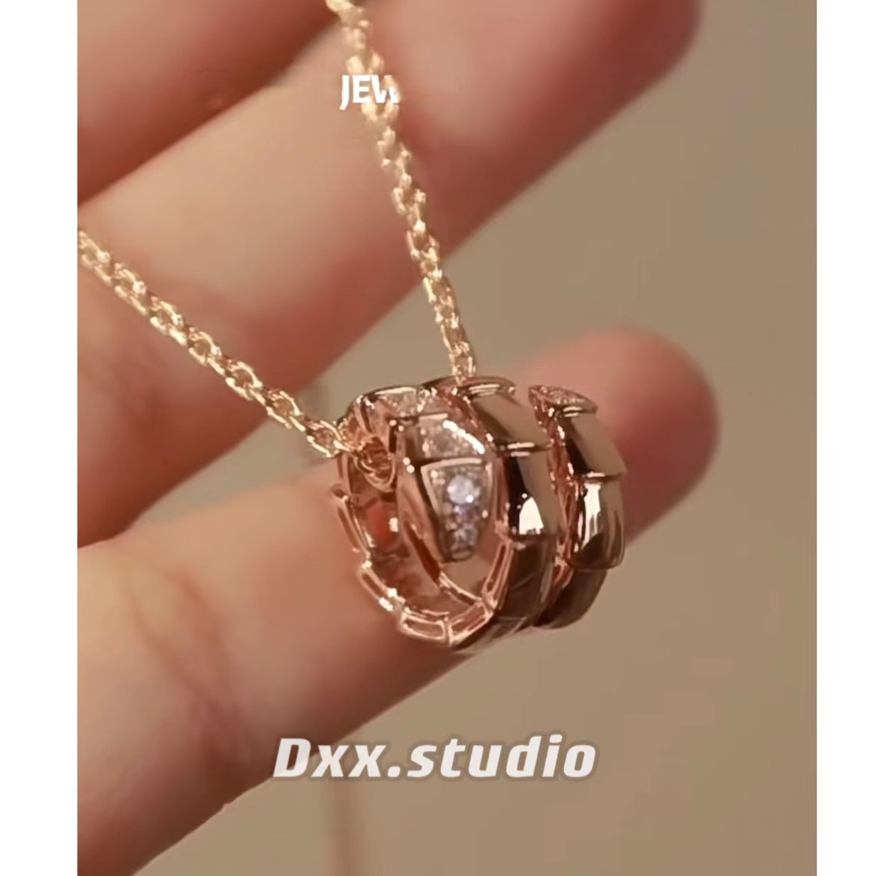 铜合金项链 DXX小晰饰品-新品-【玫金色】项链40580