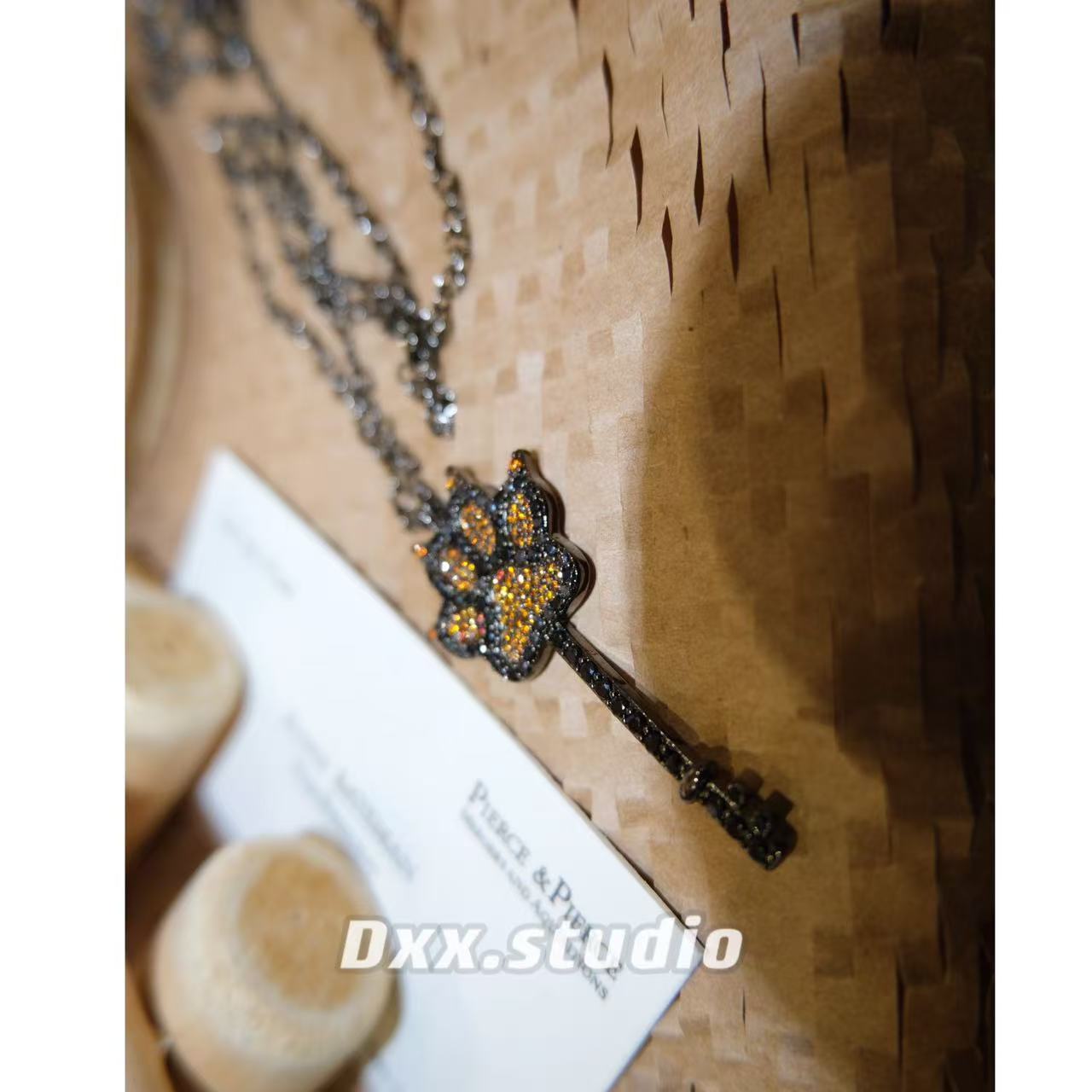 铜合金锆石项链 DXX小晰饰品-新品-【猫爪】项链42504