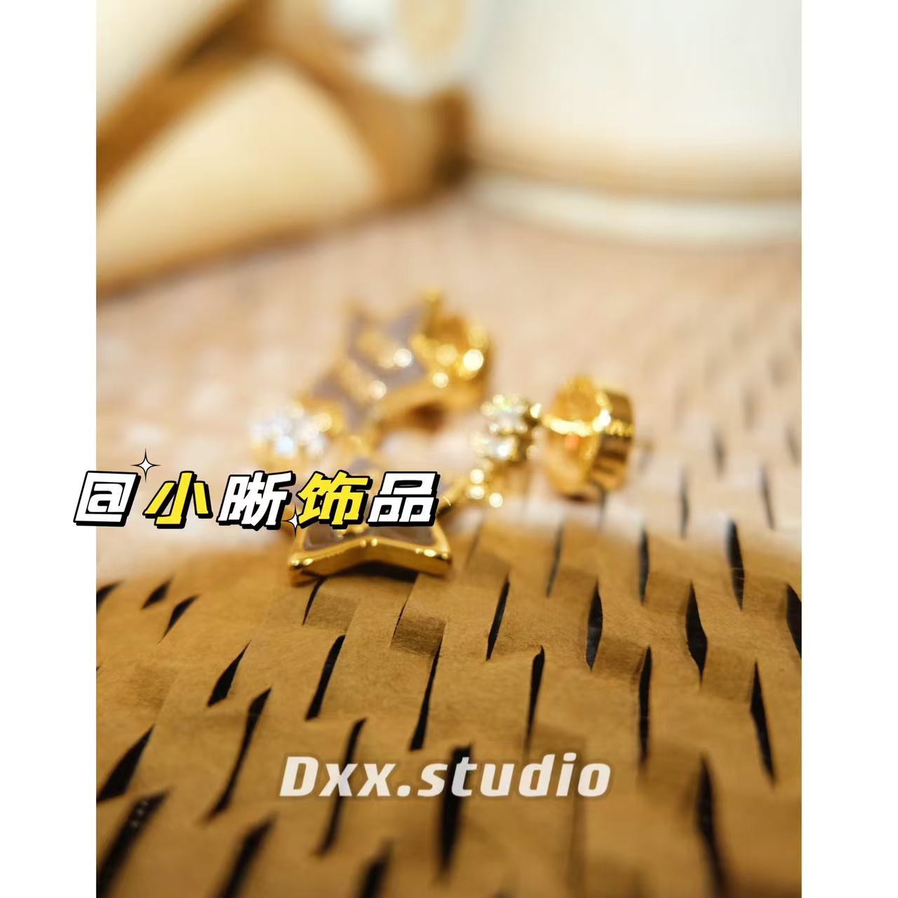 铜合金耳饰 DXX小晰饰品-新品-【五角星】耳饰42620