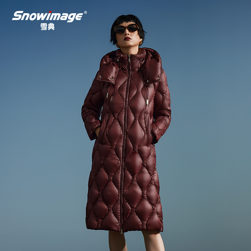 SNOW IMAGE休闲秋冬新款女装羽绒服长款过膝修身显瘦  552