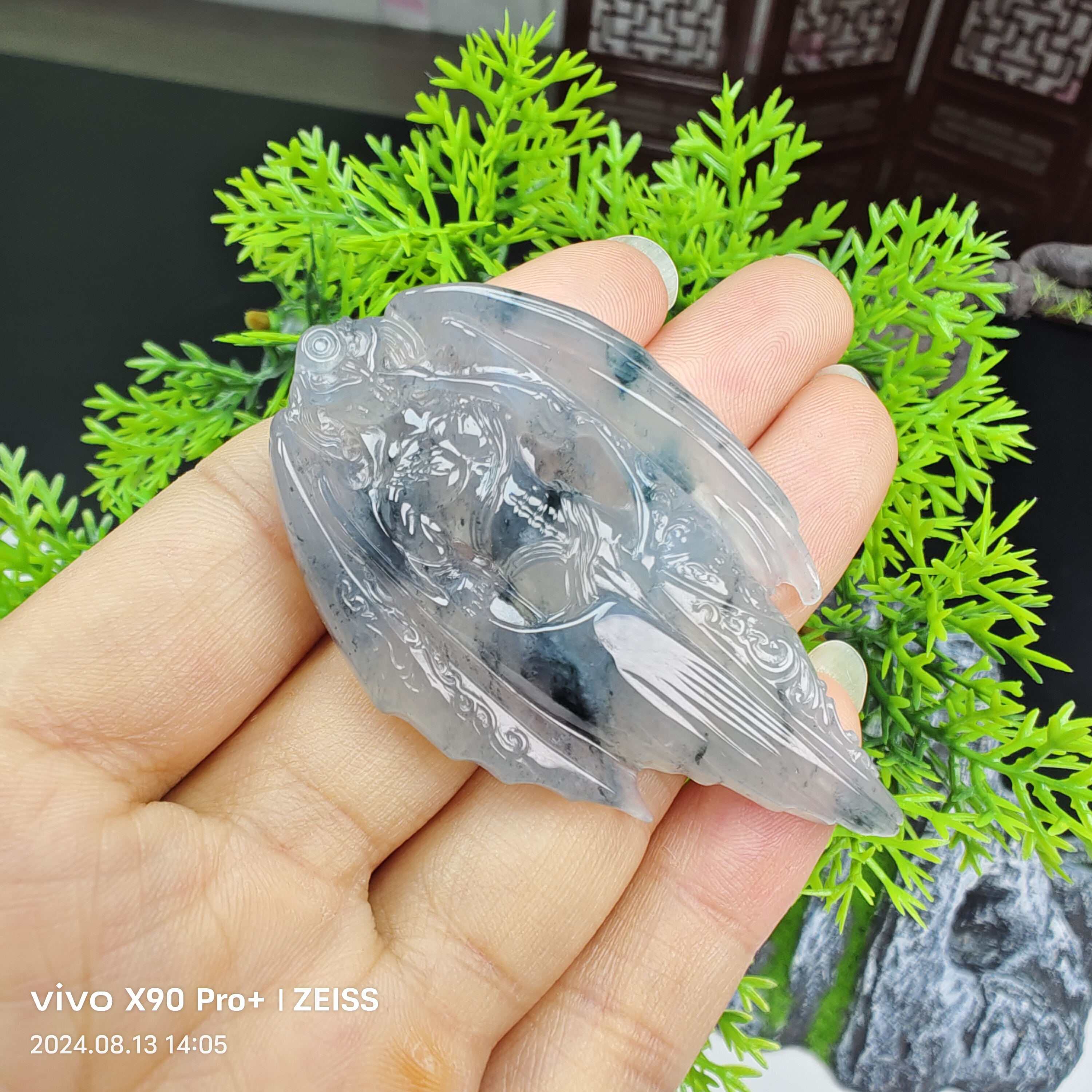 天然缅甸翡翠冰胶乌鸡恶魔吊坠，大恶魔吊坠守护神，成品现货发货。。