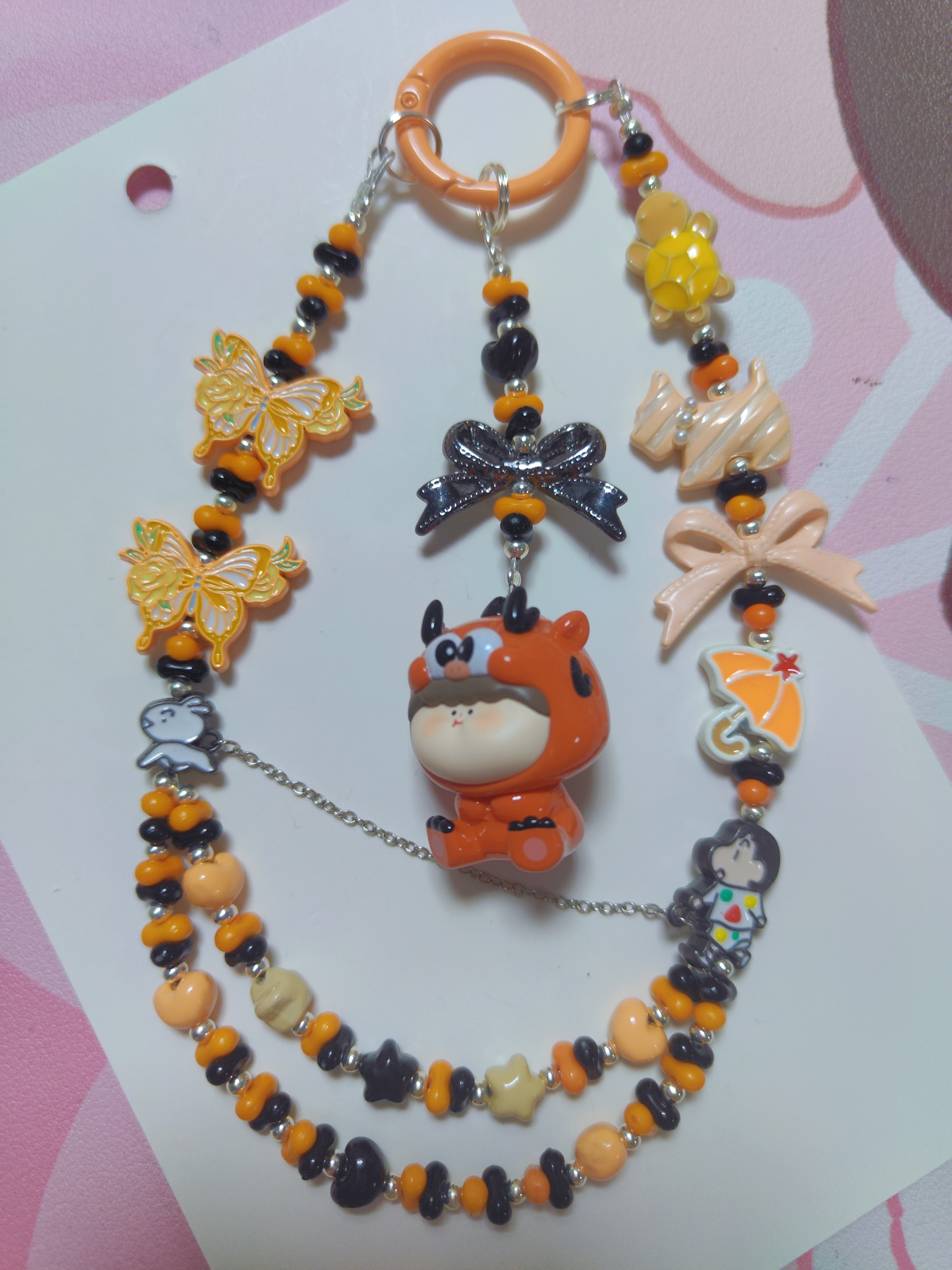 成品—合金手机链钥匙链可挂背包莉莉丝龙萌粒（微瑕 no退换）