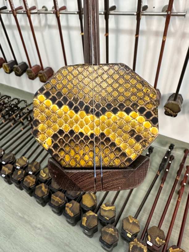 高景阳精品红木鸡翅扁八角二胡（两用琴）