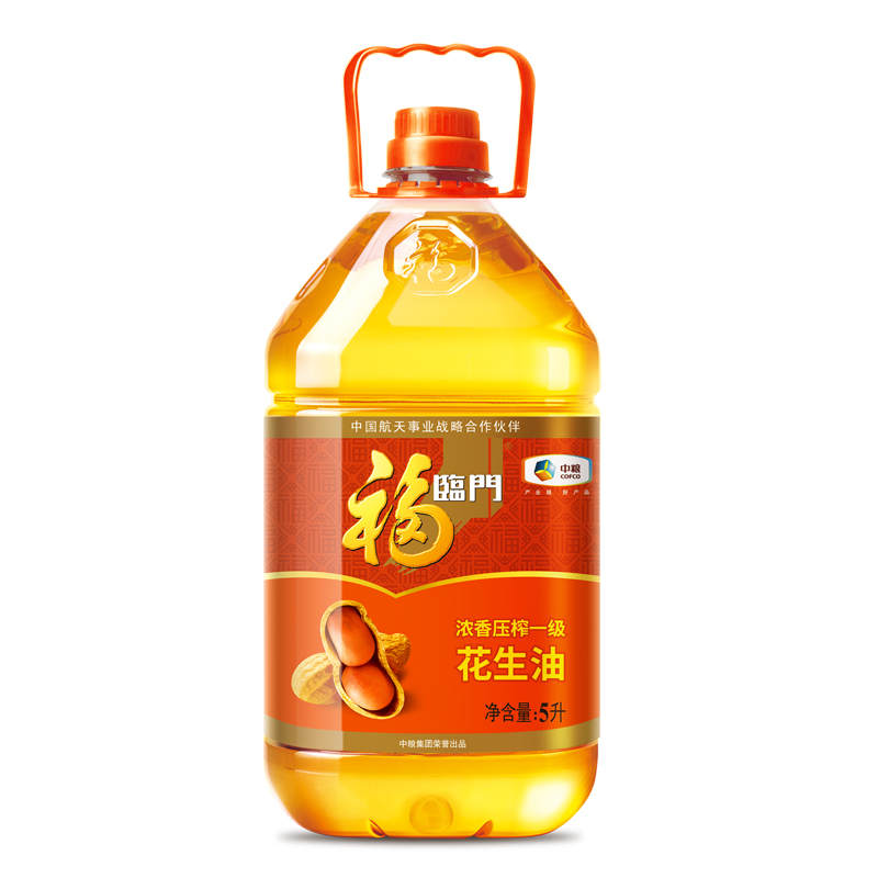 福临门浓香压榨一级花生油 5L/桶