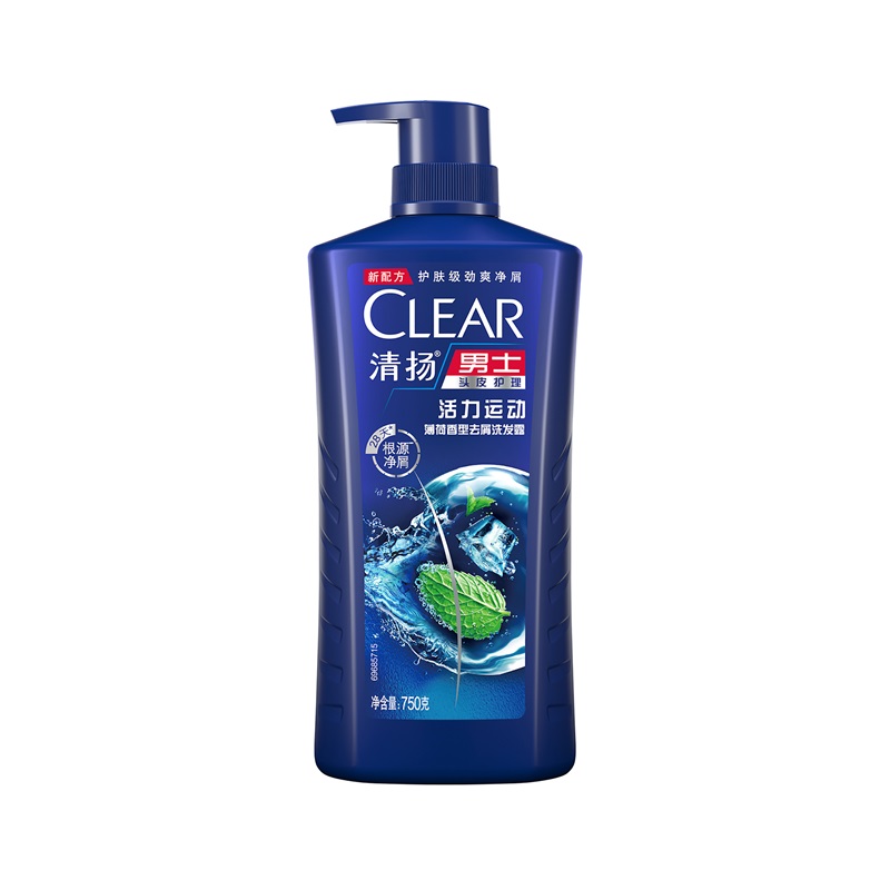 清扬CLEAR男士去屑洗发水 活力运动 750g/瓶