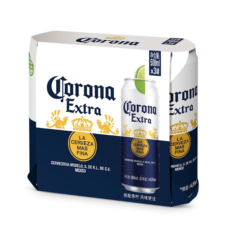 科罗娜特级啤酒500ml*3罐/组