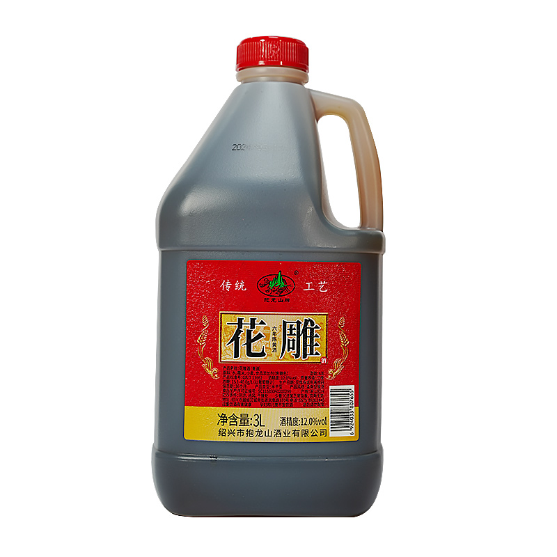 抱龙山花雕酒（黄酒）六年陈3L/桶