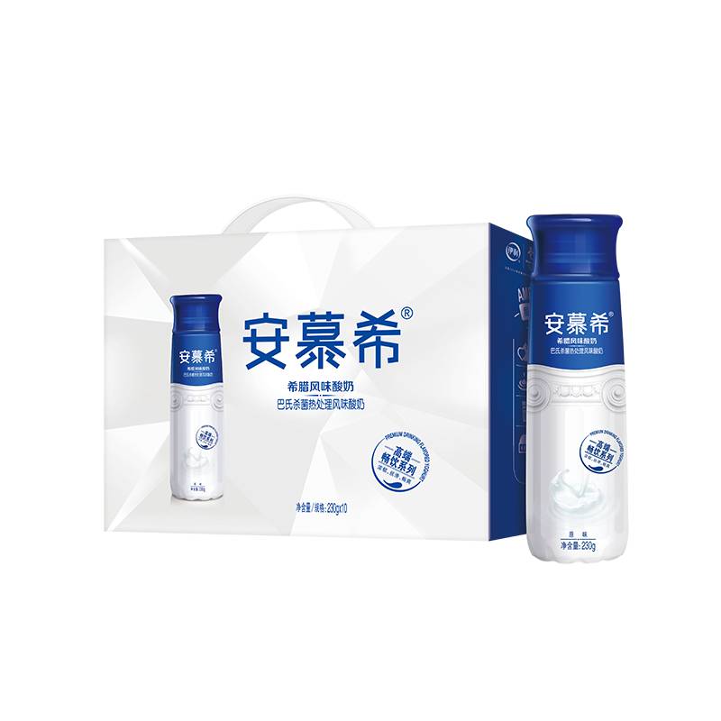 伊利安慕希高端希腊风味酸奶(原味)230g*10瓶/箱