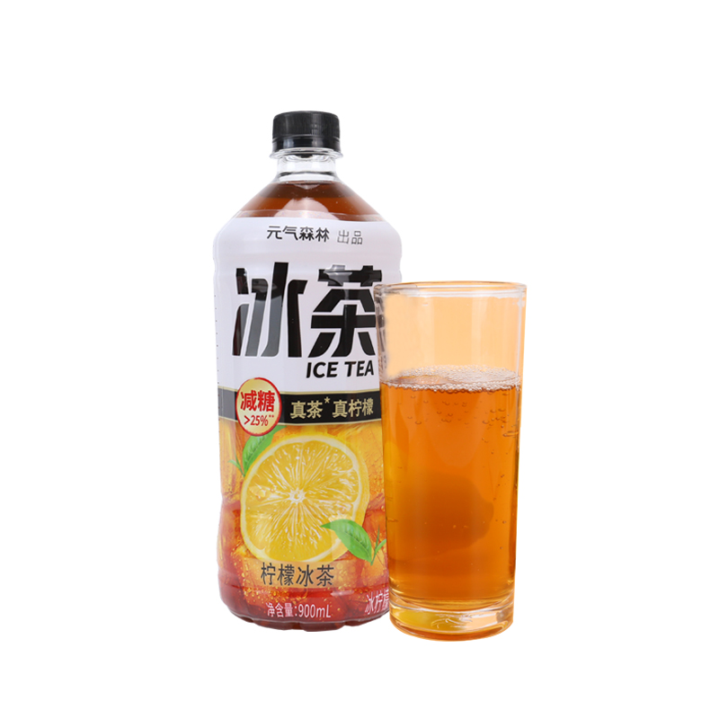 元气森林柠檬冰茶 900ml/瓶