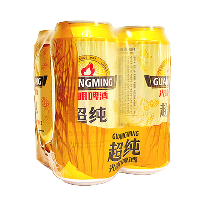 光明啤酒超纯500ml*4罐/组