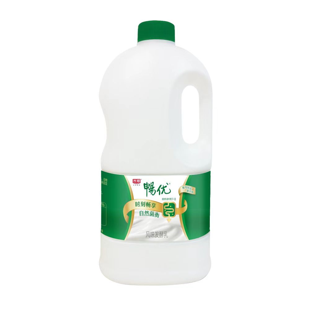 光明畅优原味发酵乳 1.2千克/桶