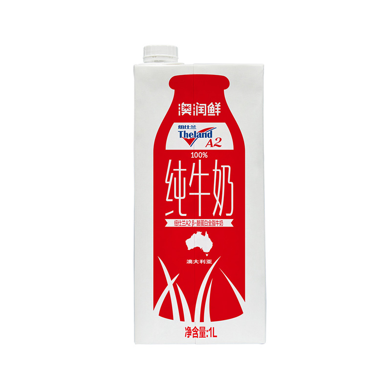 澳大利亚进口澳润鲜A2全脂纯牛奶1L/盒