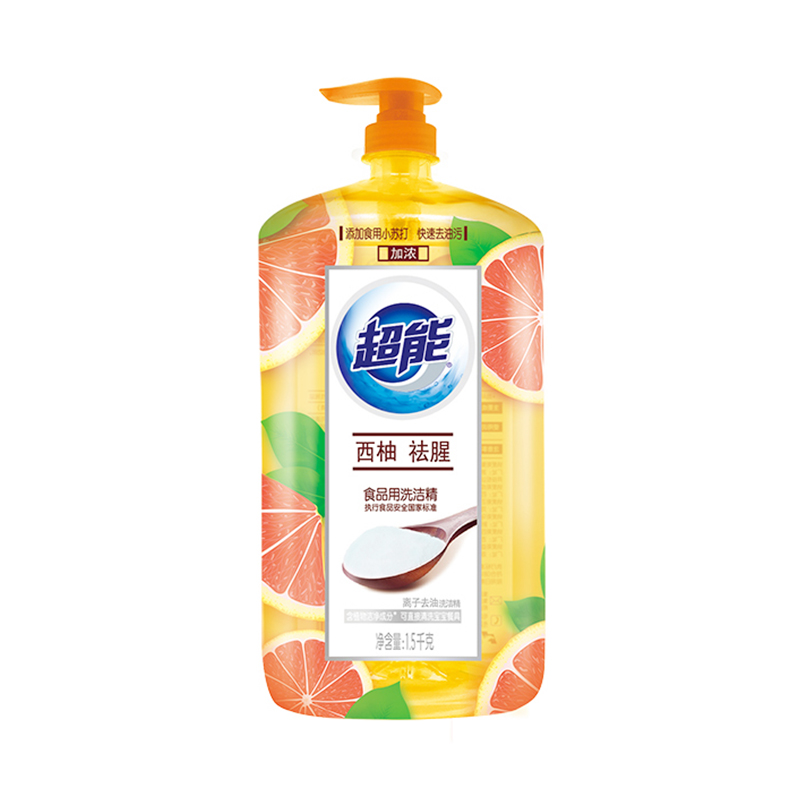 超能离子去油洗洁精(西柚祛腥) 1.5kg/瓶