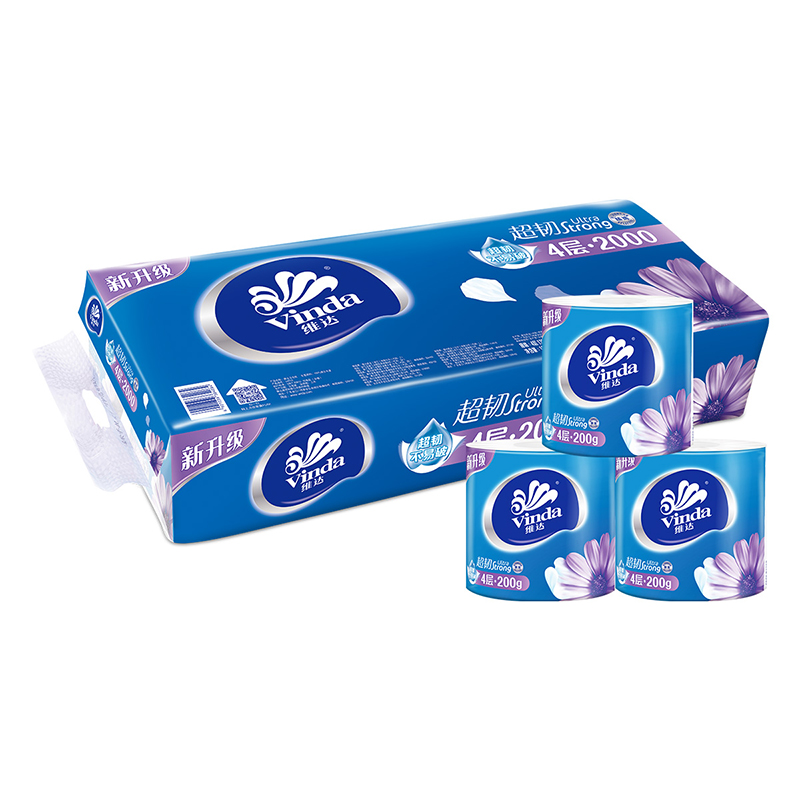 维达超韧系列有芯卷纸 10卷/提