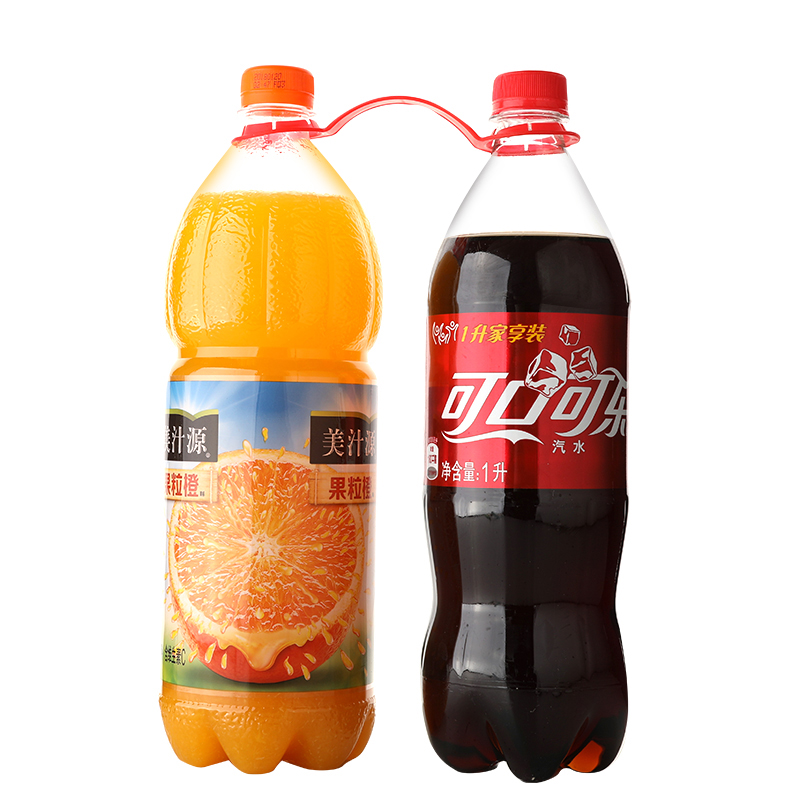 可口可乐 1L+果粒橙 1.25L/组