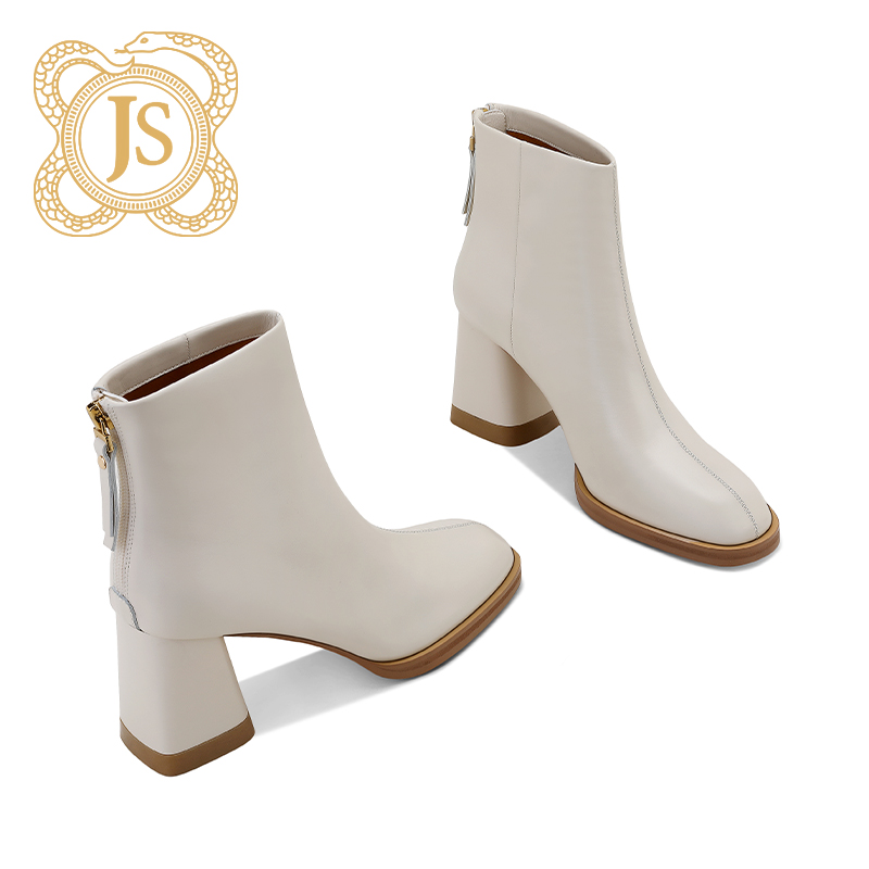  已开价，1Z228999-1 秋冬新款法式短靴圆头时装时尚品牌女鞋短靴