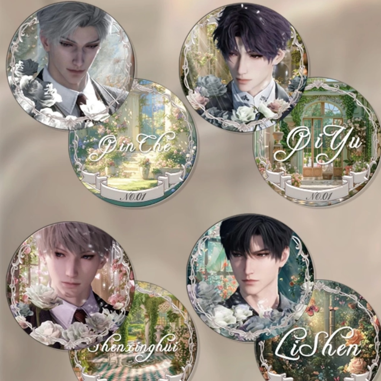 【大合集】恋与深空-华想花园陶瓷纪念币 收藏盲盒 代拆