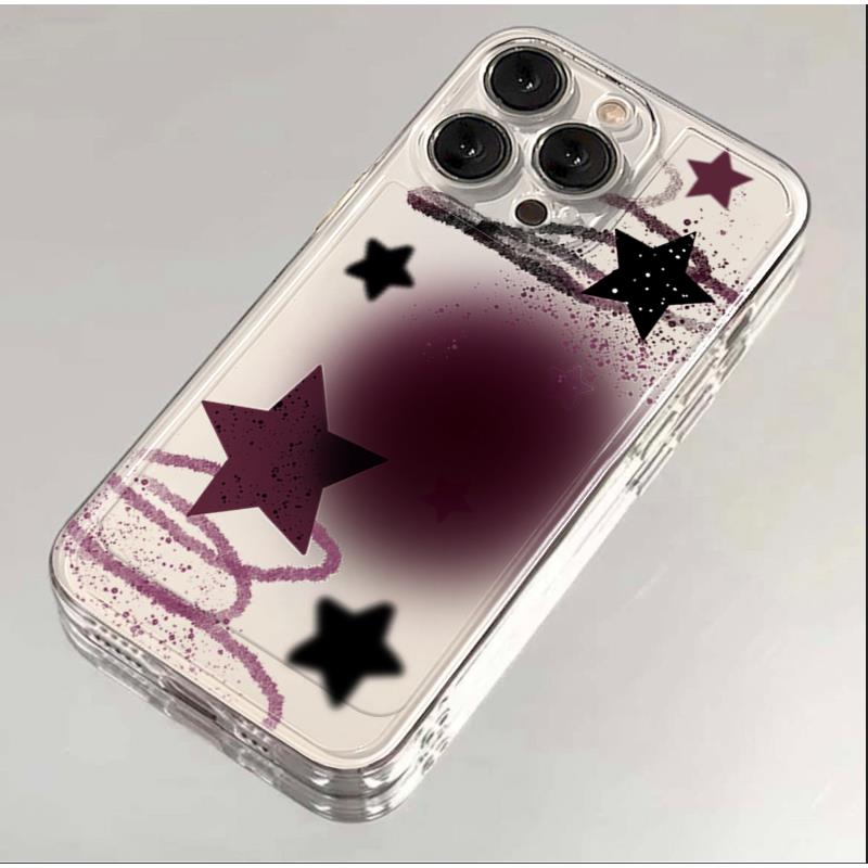 艺术星星iphone15苹果手机壳14promax硅胶13pro透明12高级11全包X