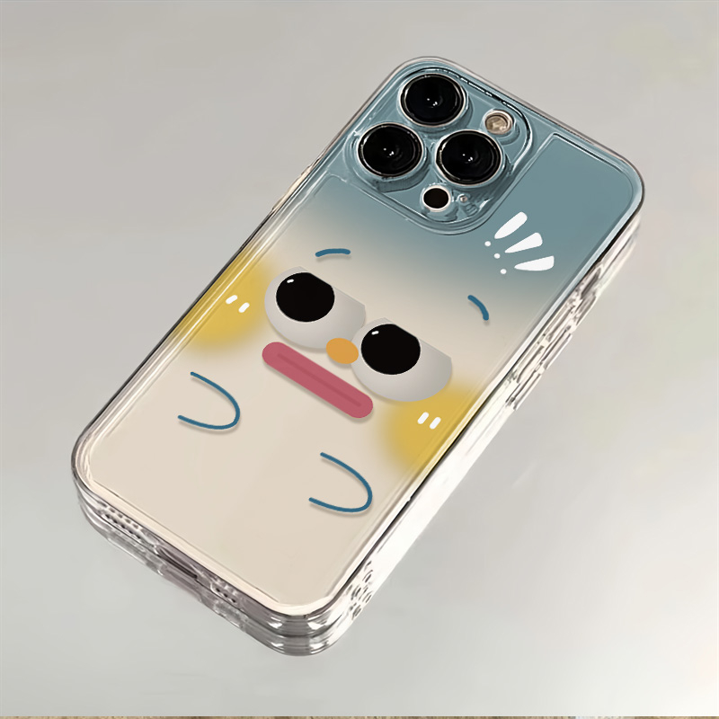 搞怪惊讶表情iphone15苹果手机壳14promax硅胶13pro透明12创意11