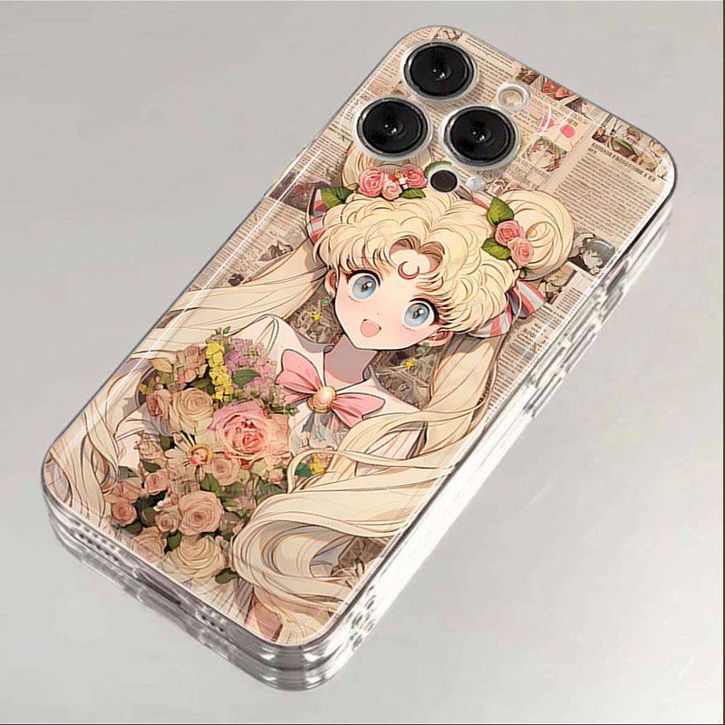 捧花美少女iphone15苹果手机壳14promax硅胶13pro透明12高级11女X