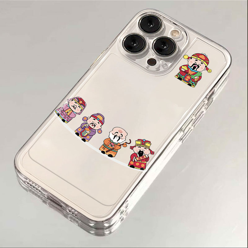 五路财神iphone15苹果手机壳14promax硅胶13pro透明12高级11全包X