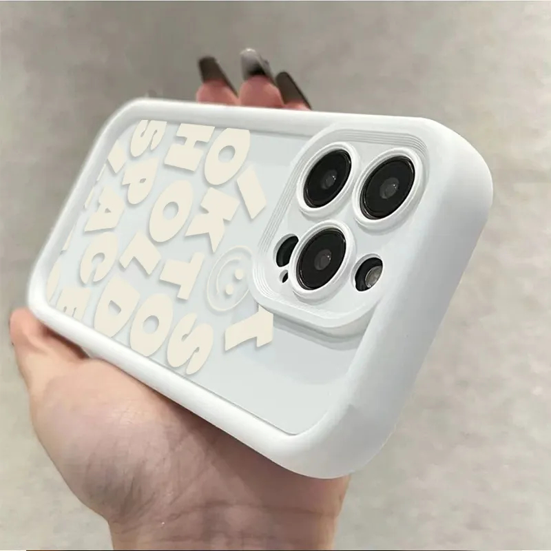 英文笑脸苹果15promax手机壳iPhone14promax全包13pro软11防摔12p