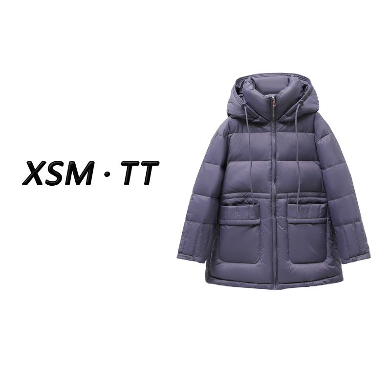 2023冬季新款90白鸭绒羽绒服设计师连帽款6622/AS