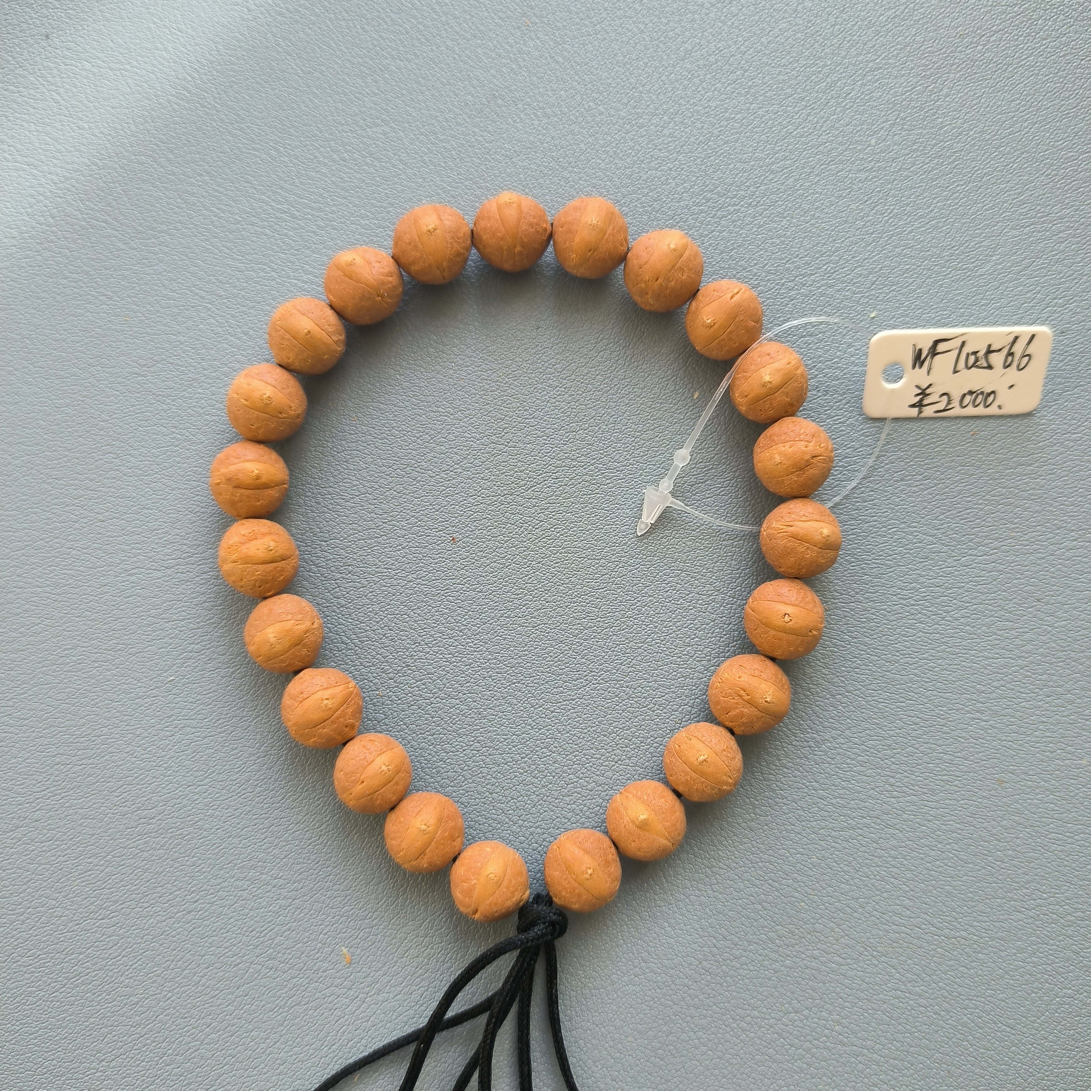 【WF10566】10.5mm尼泊尔凤眼菩提手串原皮原色文玩手串