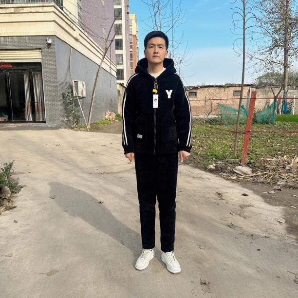 2025男士【Y标带帽款】连帽三层复合加绒超厚