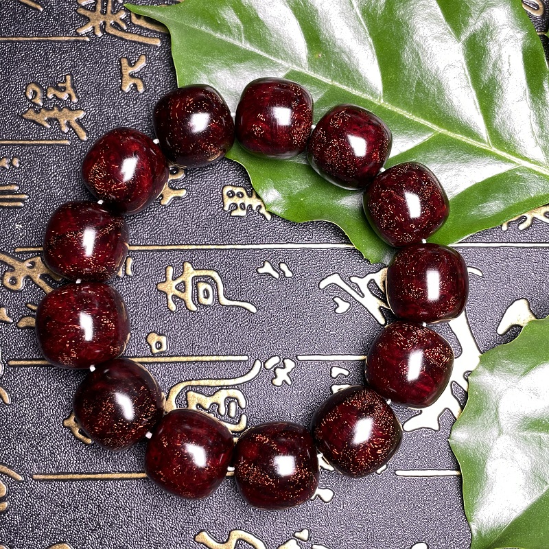 正宗老料印度小叶紫檀手串 男女士佛珠手链2.0檀木佛珠108颗盘玩