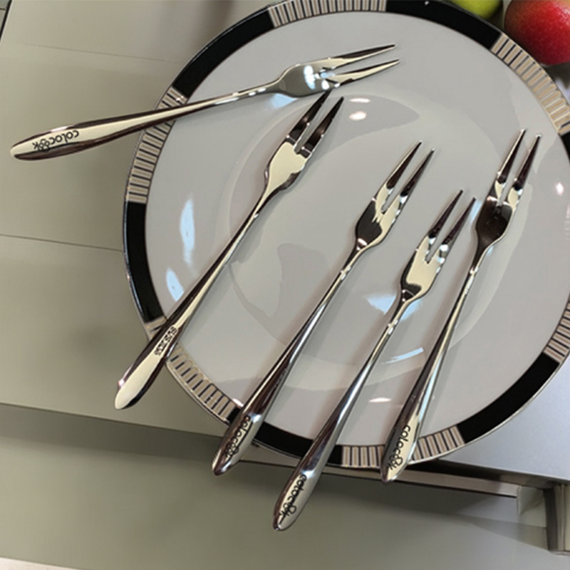 304不锈钢水果叉套装创意可爱儿童欧式小奢华叉子家用水果签果插