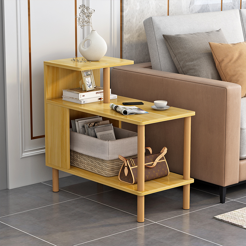 双层沙发边几三层小户型床头柜卧室家用桌子多功能置物架简约落地