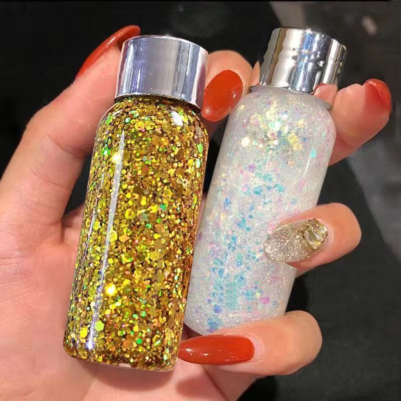 亮晶晶眼妆亮片啫喱眼影珠光高光化妆液体舞台表演超闪液体眼影