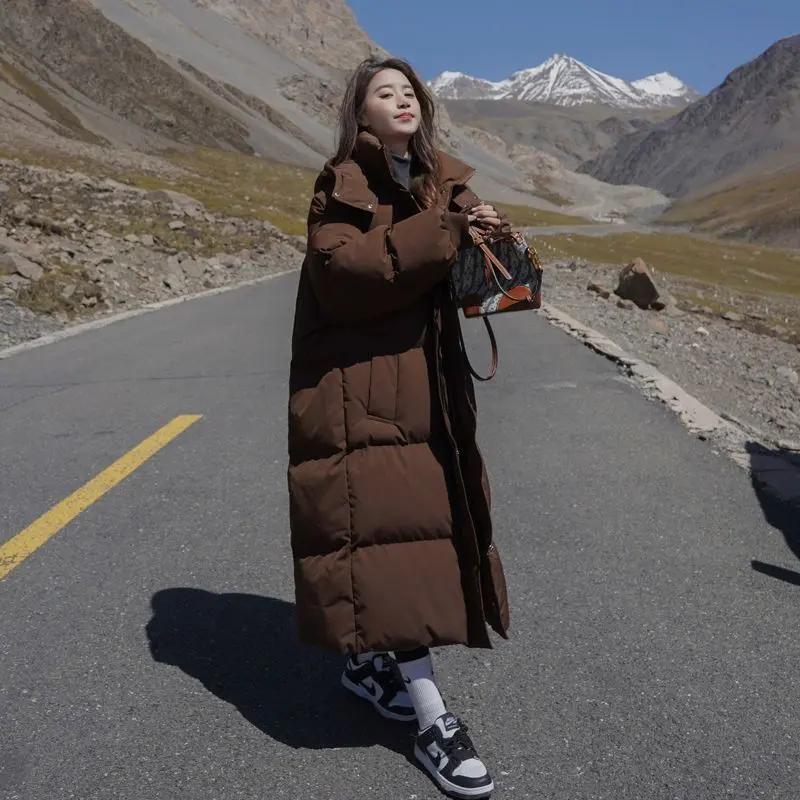 羽绒衣时尚清仓羽绒服特卖长款加厚羽绒衣女冬季过膝款韩版